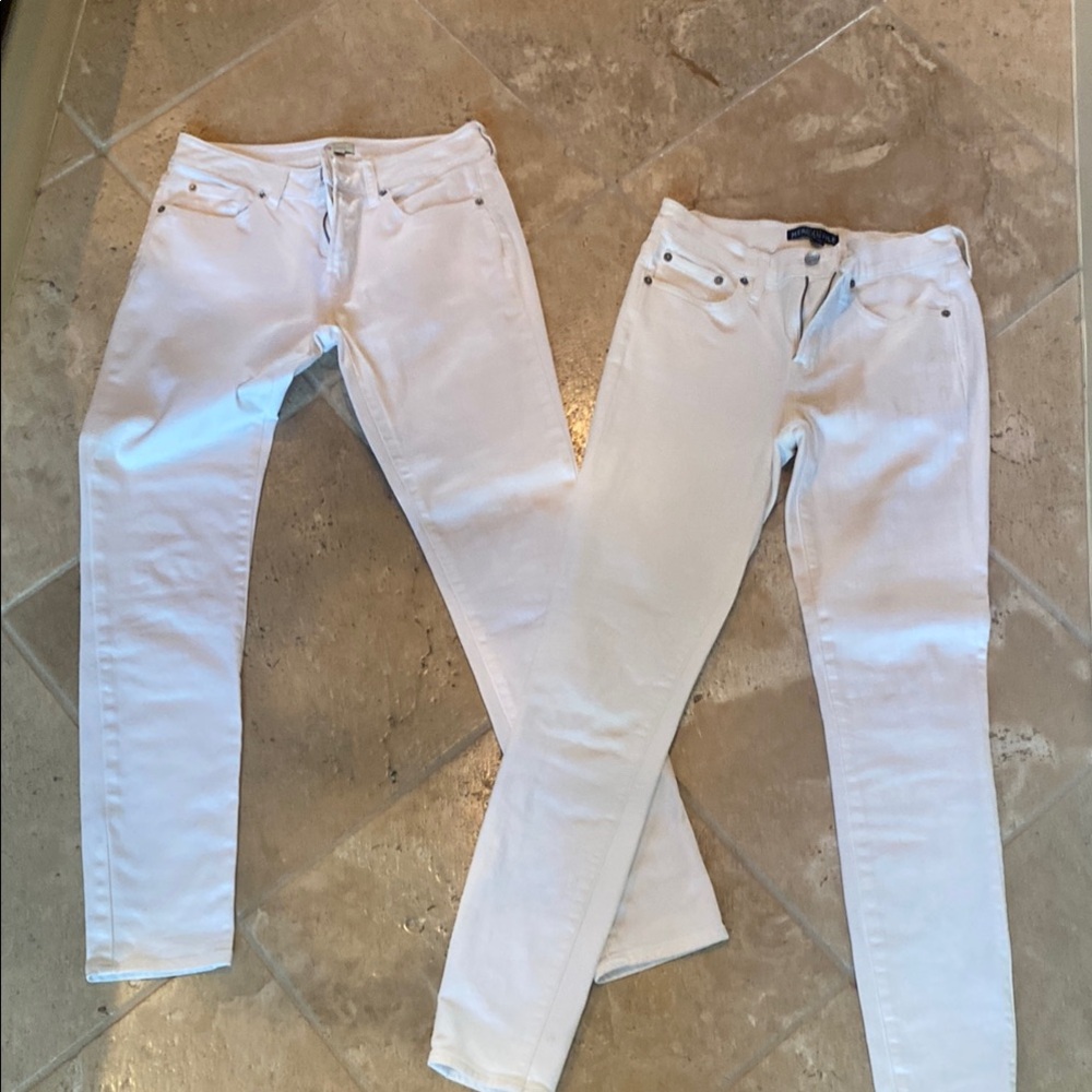 Daniel Cremieux and JCrew Mercantile White Skinny Jeans